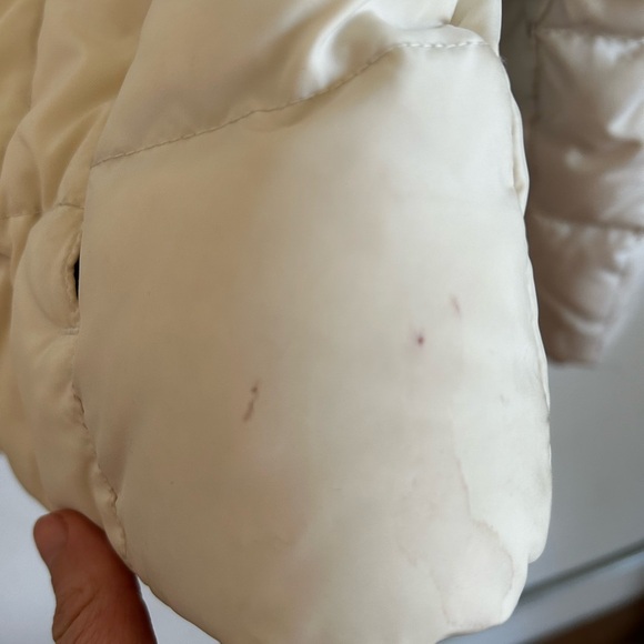 *Super Warm* Eddie Bauer 100% Goose Down White Puffer Jacket - Picture 12 of 13